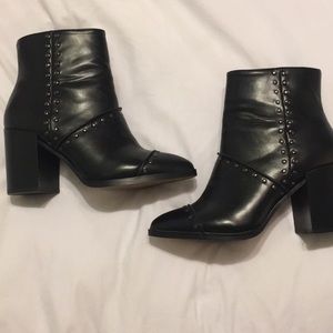 Black ankle boots